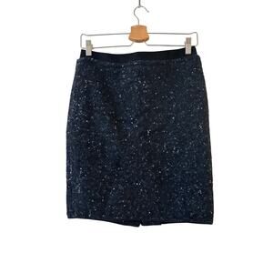 Vera Wang Lavender Label Tweed Wool Blend Pencil Skirt Size 0 Speckled Textured